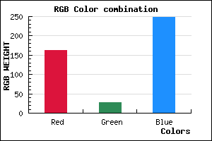 rgb background color #A21CF8 mixer