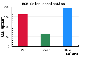 rgb background color #A240C0 mixer
