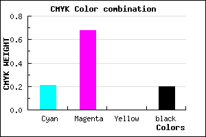 #A241CD color CMYK mixer