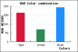 rgb background color #A245C0 mixer
