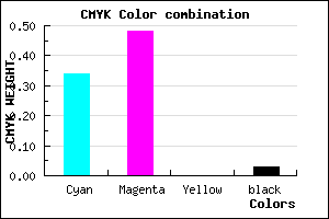 #A382F8 color CMYK mixer