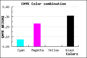 #A387AF color CMYK mixer