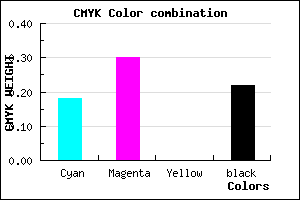 #A38BC7 color CMYK mixer