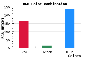 rgb background color #A30EEC mixer