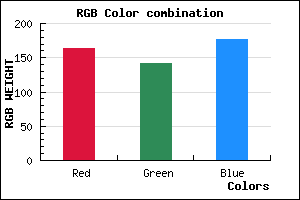 rgb background color #A38DB1 mixer