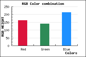 rgb background color #A38DD5 mixer