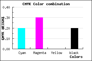 #A38FCD color CMYK mixer