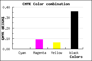 #A39599 color CMYK mixer