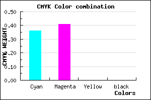 #A396FF color CMYK mixer
