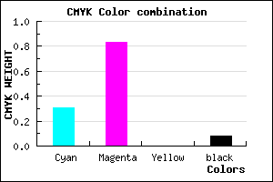 #A329EB color CMYK mixer