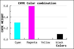 #A35FE9 color CMYK mixer