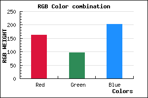 rgb background color #A361CB mixer