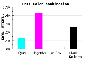 #A46BBC color CMYK mixer