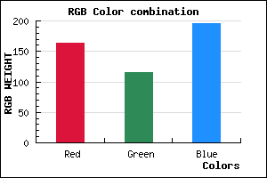 rgb background color #A474C4 mixer