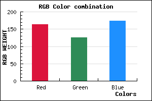 rgb background color #A47EAE mixer
