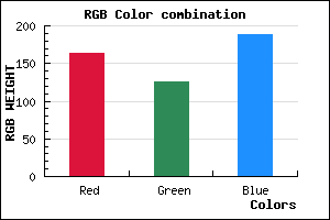 rgb background color #A47EBC mixer