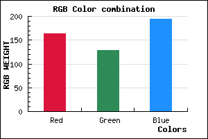 rgb background color #A480C2 mixer