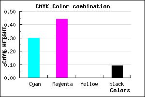 #A482E9 color CMYK mixer