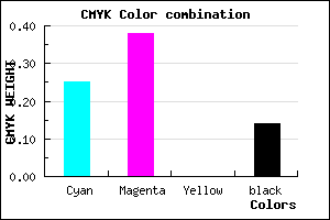 #A489DC color CMYK mixer