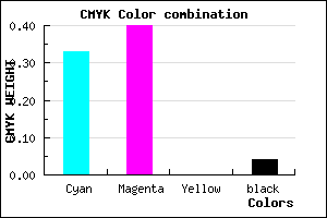 #A492F5 color CMYK mixer