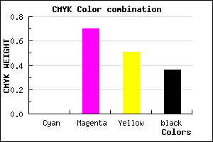 #A43250 color CMYK mixer