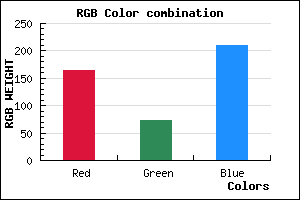 rgb background color #A449D1 mixer