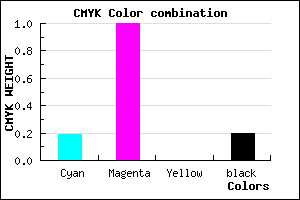 #A500CC color CMYK mixer