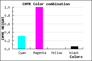 #A500EF color CMYK mixer