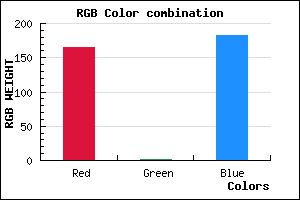 rgb background color #A501B6 mixer