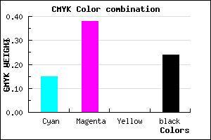 #A579C3 color CMYK mixer