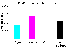 #A58FC7 color CMYK mixer