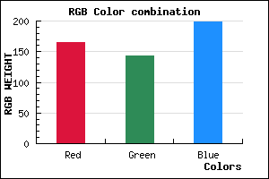 rgb background color #A58FC7 mixer