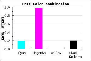 #A504CB color CMYK mixer