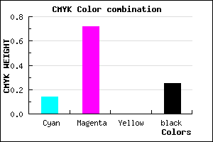#A536C0 color CMYK mixer
