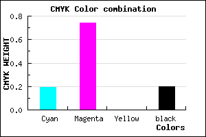 #A536CC color CMYK mixer