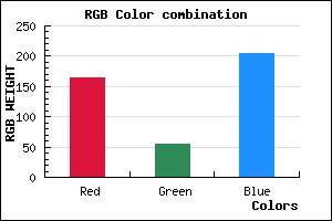 rgb background color #A536CC mixer