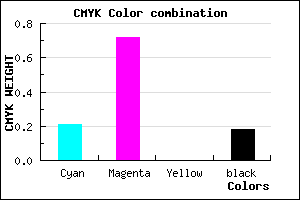 #A53BD1 color CMYK mixer