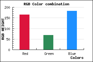 rgb background color #A545B7 mixer