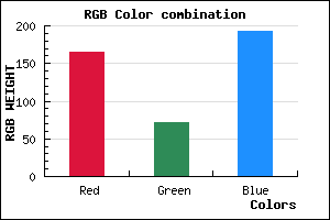 rgb background color #A548C1 mixer