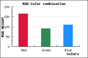 rgb background color #A55A6D mixer