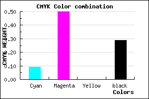 #A55AB5 color CMYK mixer