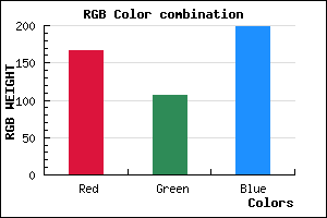 rgb background color #A66BC7 mixer