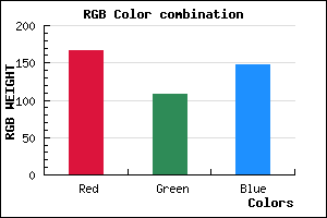 rgb background color #A66C93 mixer