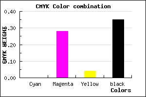 #A678A0 color CMYK mixer