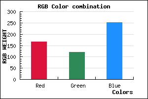 rgb background color #A678FC mixer