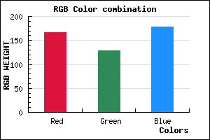 rgb background color #A680B2 mixer