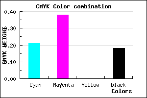 #A682D2 color CMYK mixer