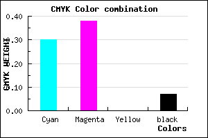 #A694ED color CMYK mixer