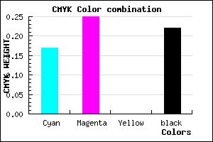 #A695C7 color CMYK mixer
