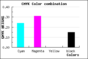 #A695D9 color CMYK mixer
